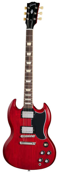 Gibson USA SG Standard '61 Faded, 57 Classic met minder windingen Vintage Cherry Satin