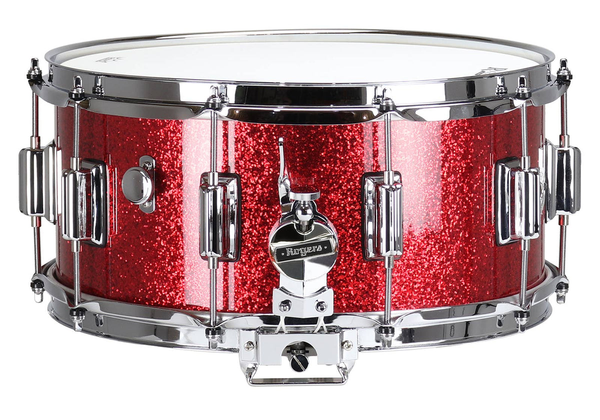 Rogers Drums DYNA-sonic 14X6.5 37-RSL Red Sparkle Beavertail