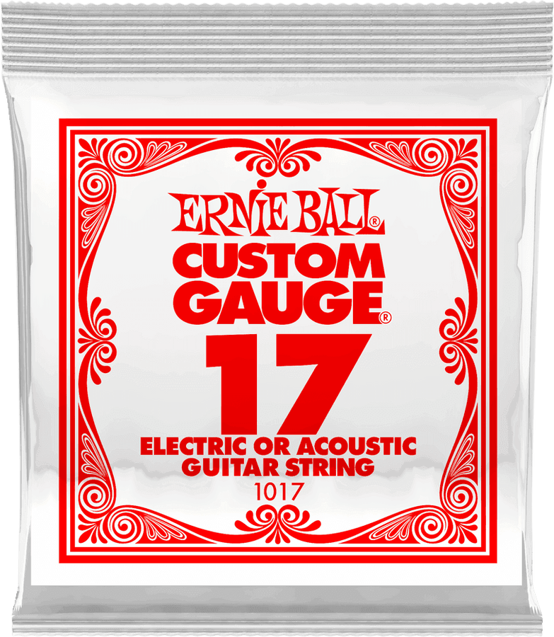 .017 PLAIN STEEL ELECTRIC OR ACOUSTIC GUITAR STINGS