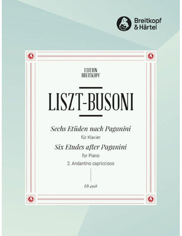Liszt - 6 Etüden Nach Paganini - Piano