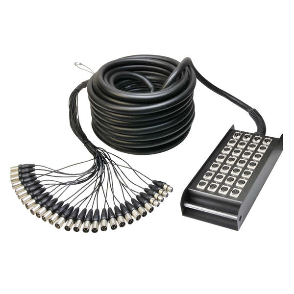Adam Hall K28C30 - Cable Multipaire avec Boitier de Scene 24/4 - 30 M