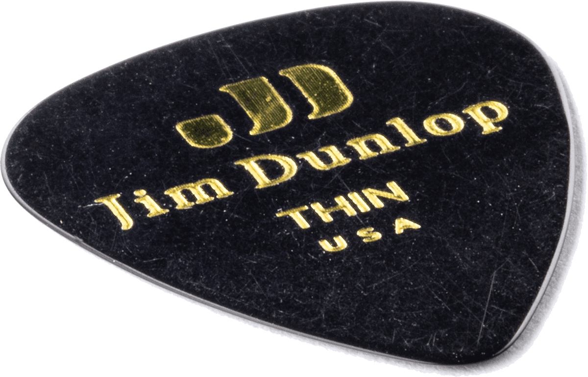 12 x Thin Genuine Celluloid Black