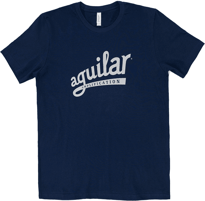"L" T-shirt Navy-silver