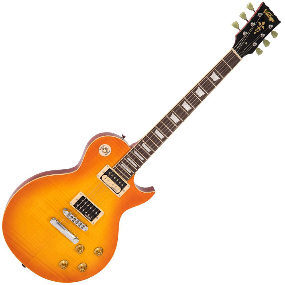 V100Thb Gevlamd esdoorn met overgang naar Honeyburst