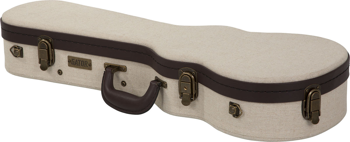 Étui Ukulélé Concert Beige en Bois Deluxe - GW