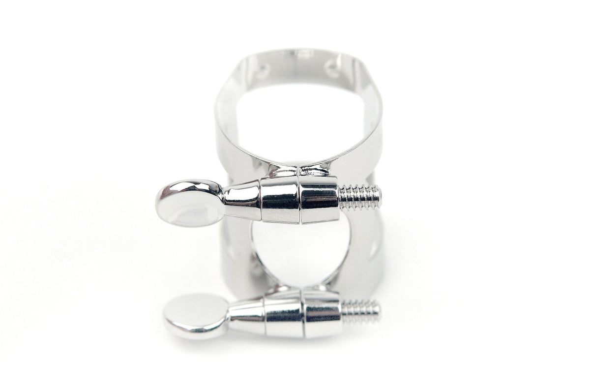 Ligature Couvre-bec Rico Sax Soprano Plaquée Nickel