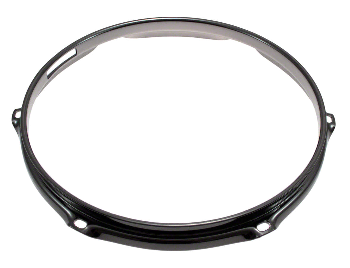 H23-10-6S-BK - 10" 6 HOLES SNARE SIDE BLACK 2.3MM SUPER TRIPLE FLANGE DRUM HOOP