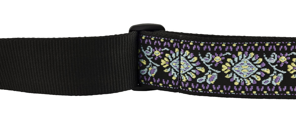 Sangle Tissée de Pasadena Blue Lotus 2"