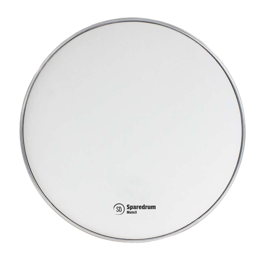 M3W08 - 8" MESH HEAD MUTE 3-PLY - SILENT - WHITE
