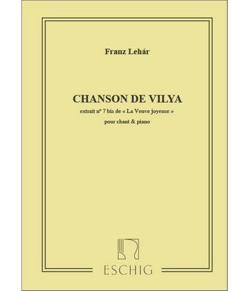 LEHAR F. - VEUVE JOYEUSE (VED ALLEGRA) 7Bis (CHANSON DE VILYA)