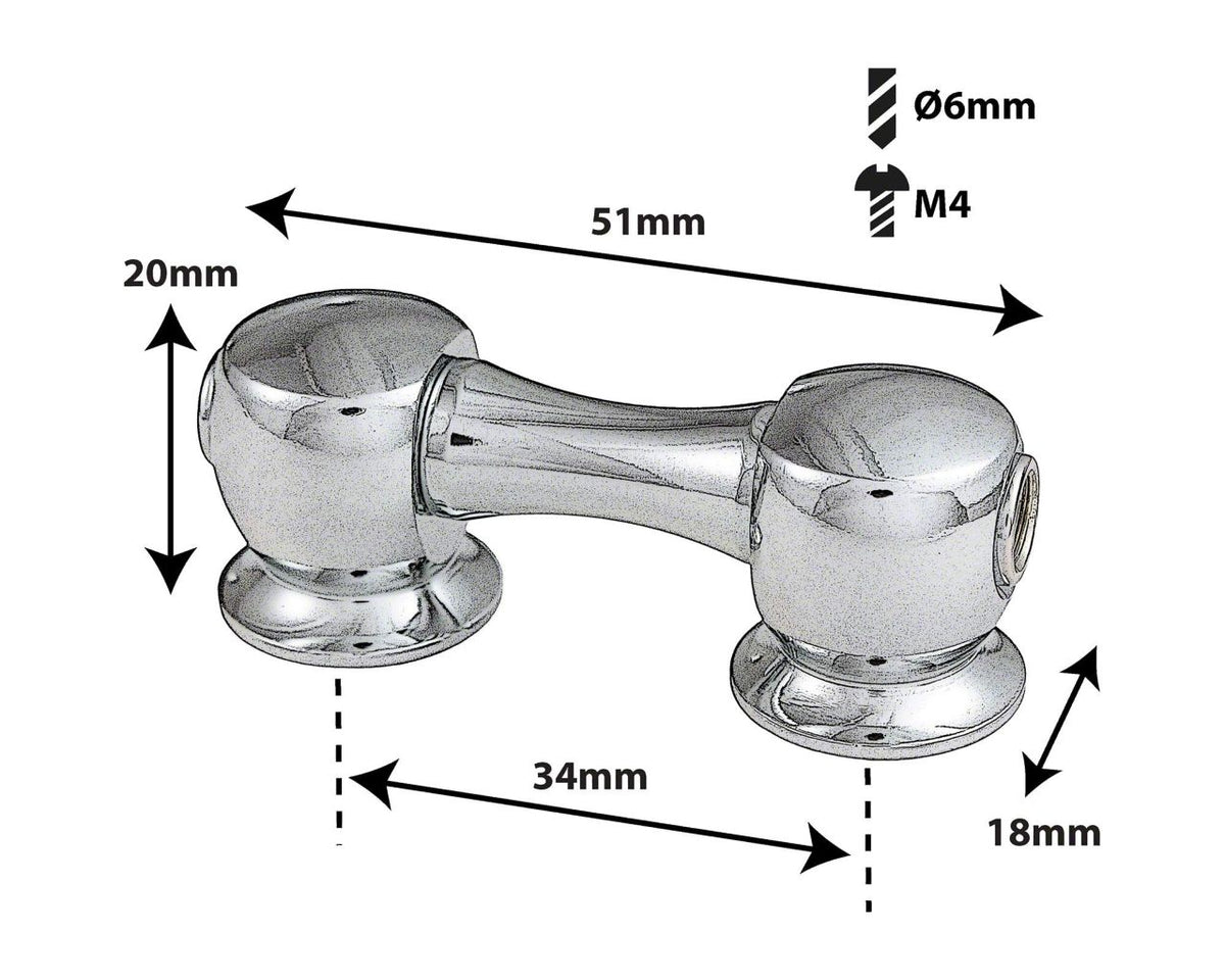 TL11D34 - TUBE LUG - 34MM - DOUBLE ENDED (X1)