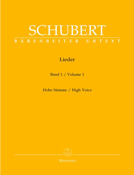 Barenreiter Schubert Franz - Lieder Vol.1 - Voix Haute Piano