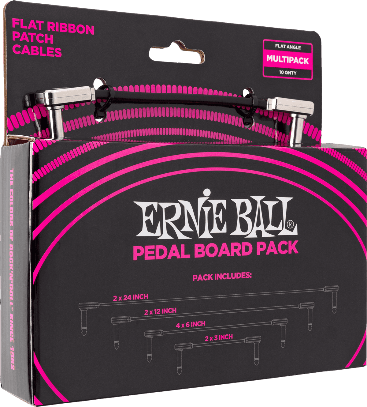Pedalboard Pack - 10 Patches en 4 Longueurs Panaches- Coudé Fin & Plat