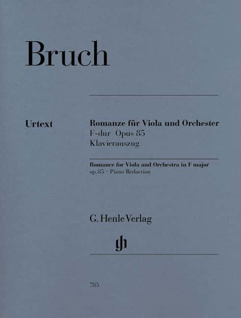 Bruch M. - Romance For Viola And Orchestra F Major Op. 85