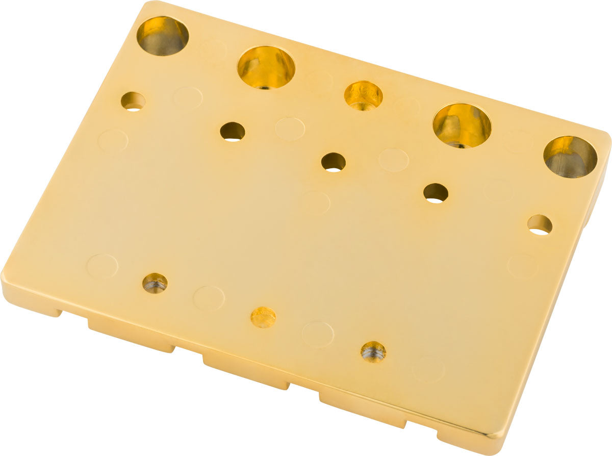 Fender HiMass 4-snarige basbrugassemblage met zinken zadels Goud