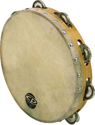 CP379 Tambourin Tambour De Basque 10" Simple Rangee