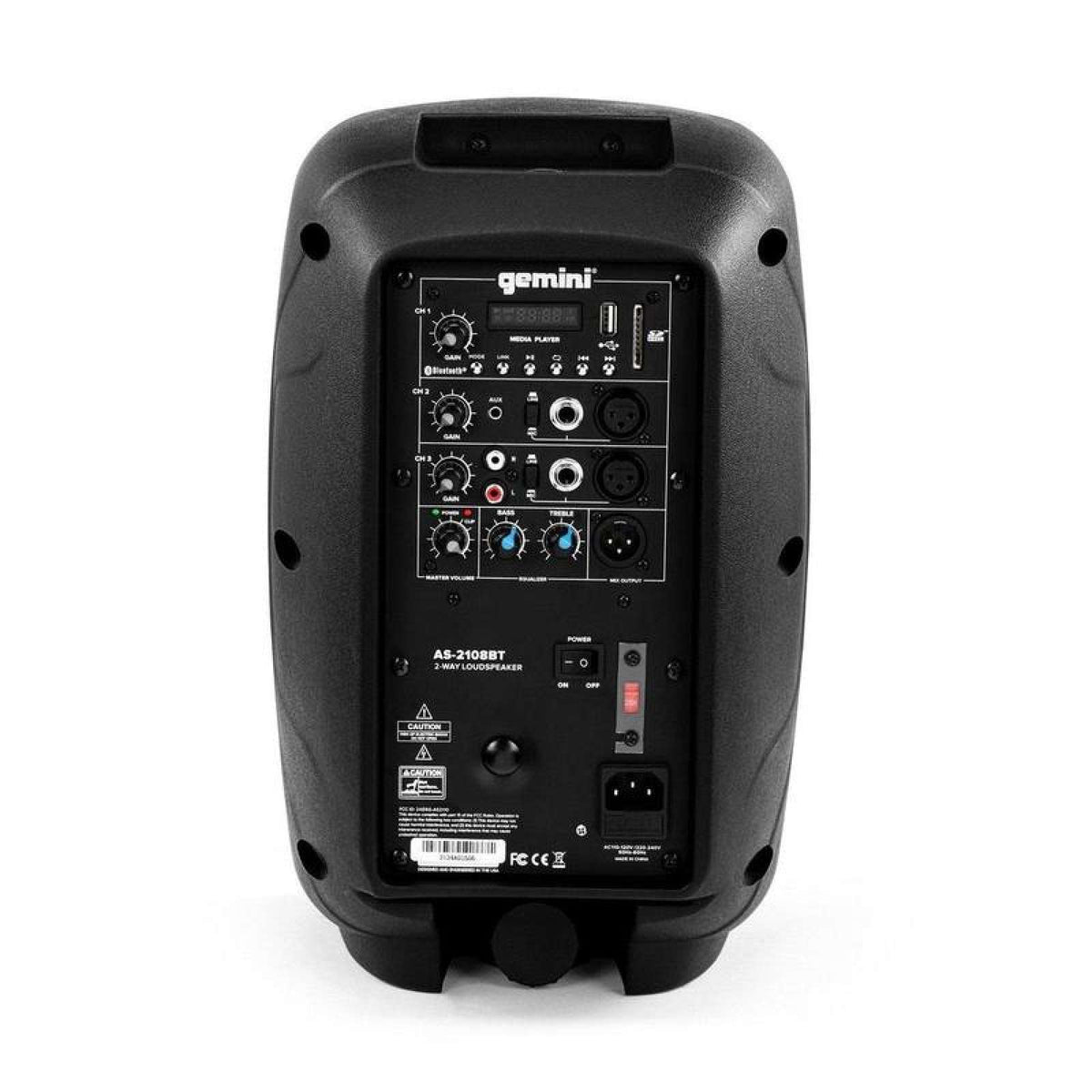 AS-2108bt - Actieve Luidspreker 8 Inch Bluetooth