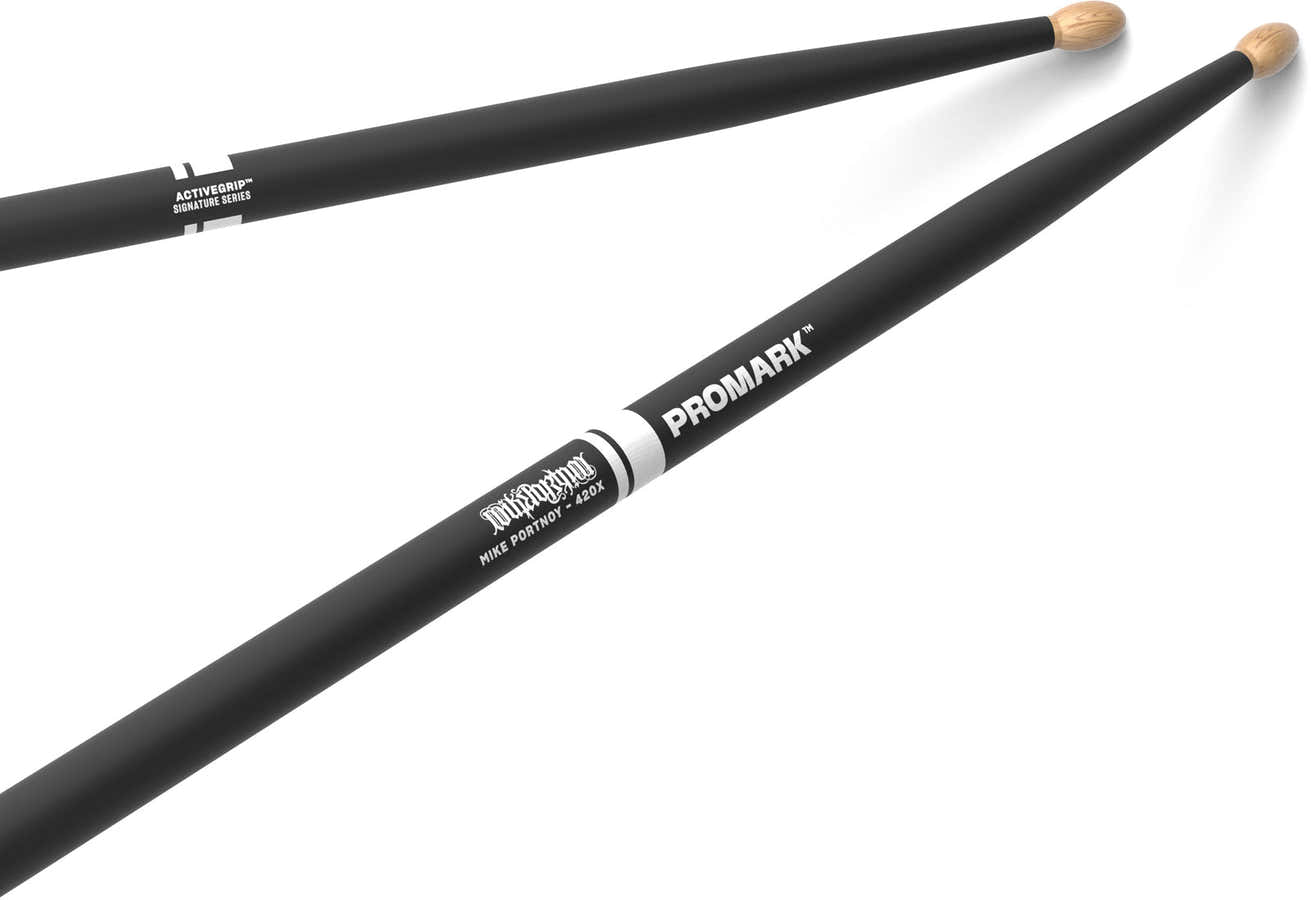 TXMP420XW-AG - Baguettes en hickory avec olive ovale Mike Portnoy ActiveGrip 420X