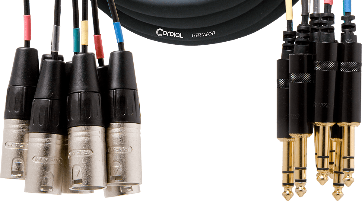 Multipaire 8 XLR Mâle/8 Jack Stéréo 3 M