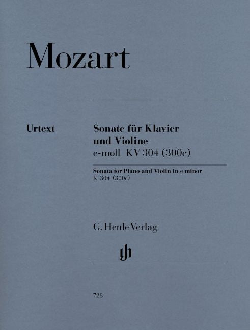Mozart W.a. - Violin Sonata E Minor K. 304 (300C)