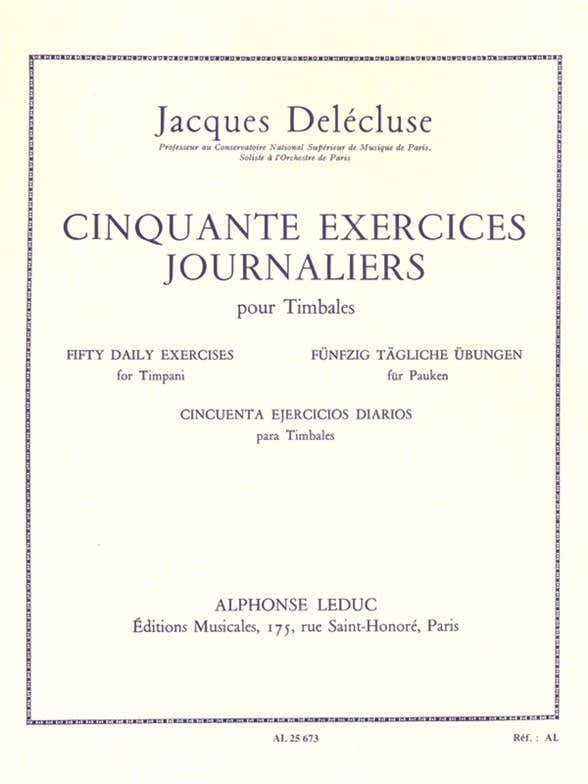 50 Exercices Journaliers pour timbales