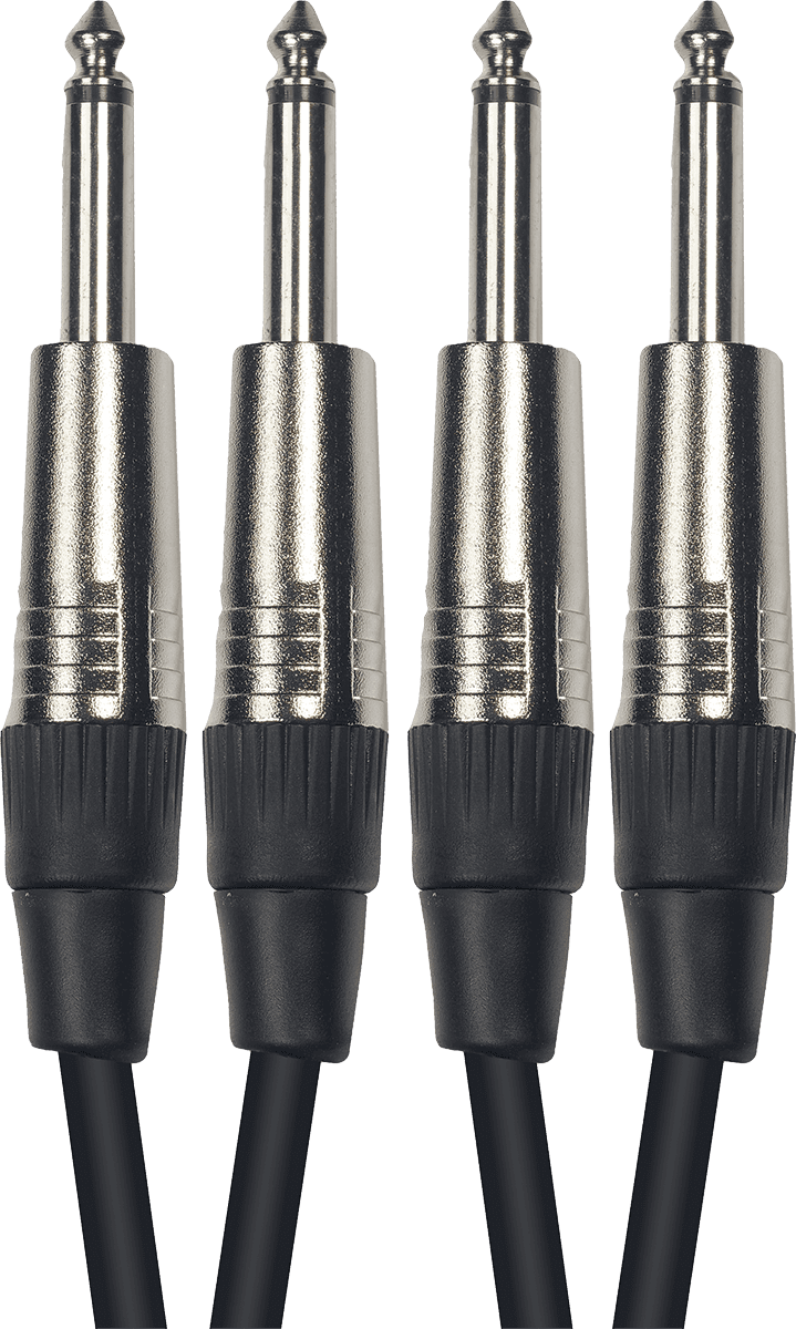 Yellow Cable Cordon 2 Jack Mono 2 Jack Mono 6 M