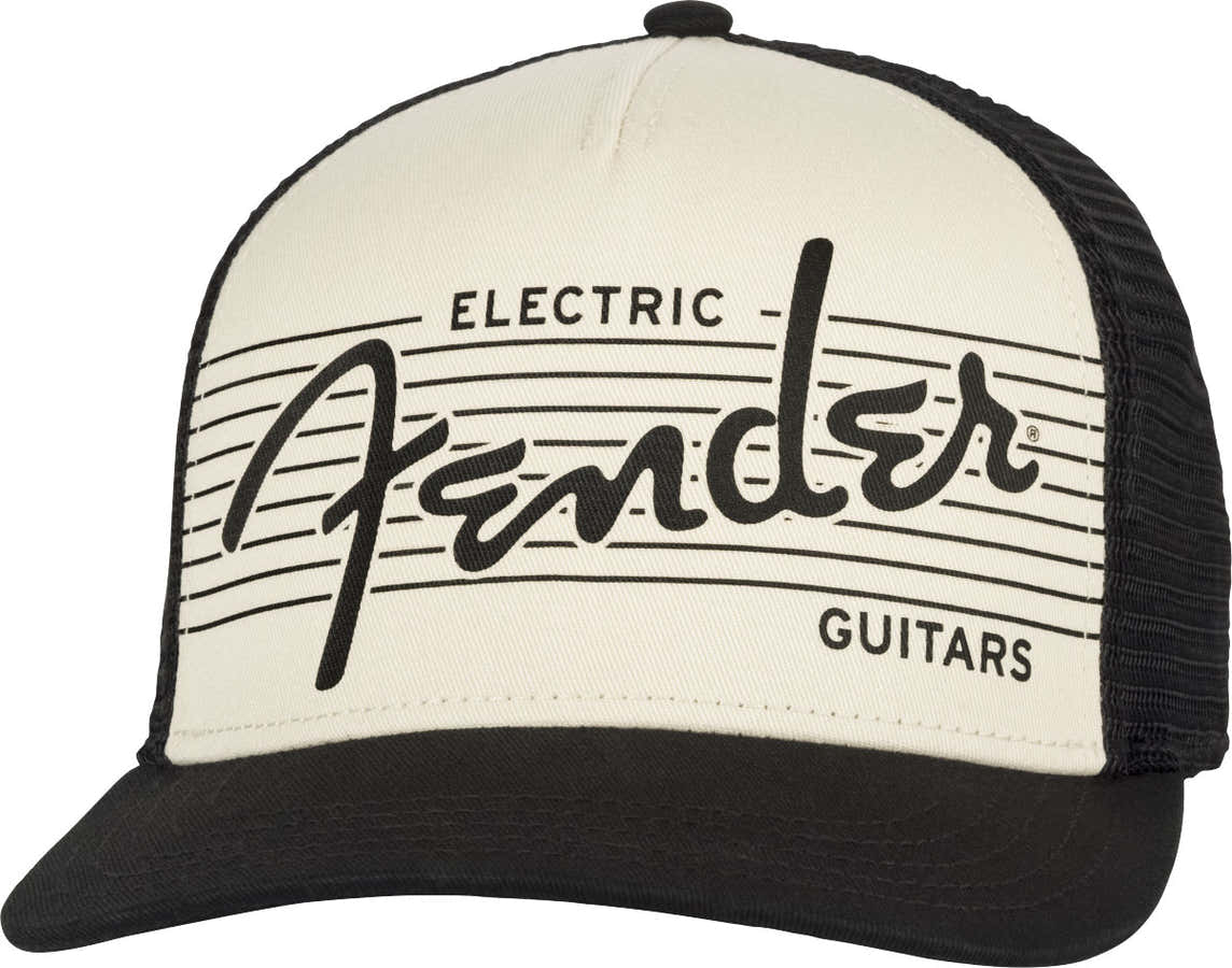 Fender Elektrische hoed Zwart/crème Eén maat