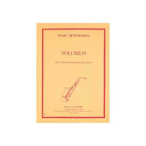 Berthomieu - Volubilis - Saxophone et Piano