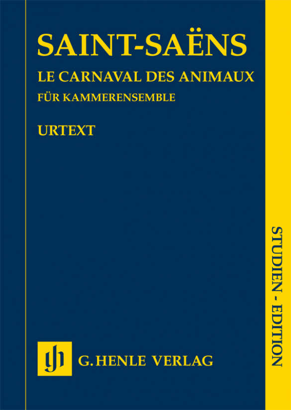 SAINT-saens Camille - Le Carnaval Des Animaux - Musique De Chambre - Score
