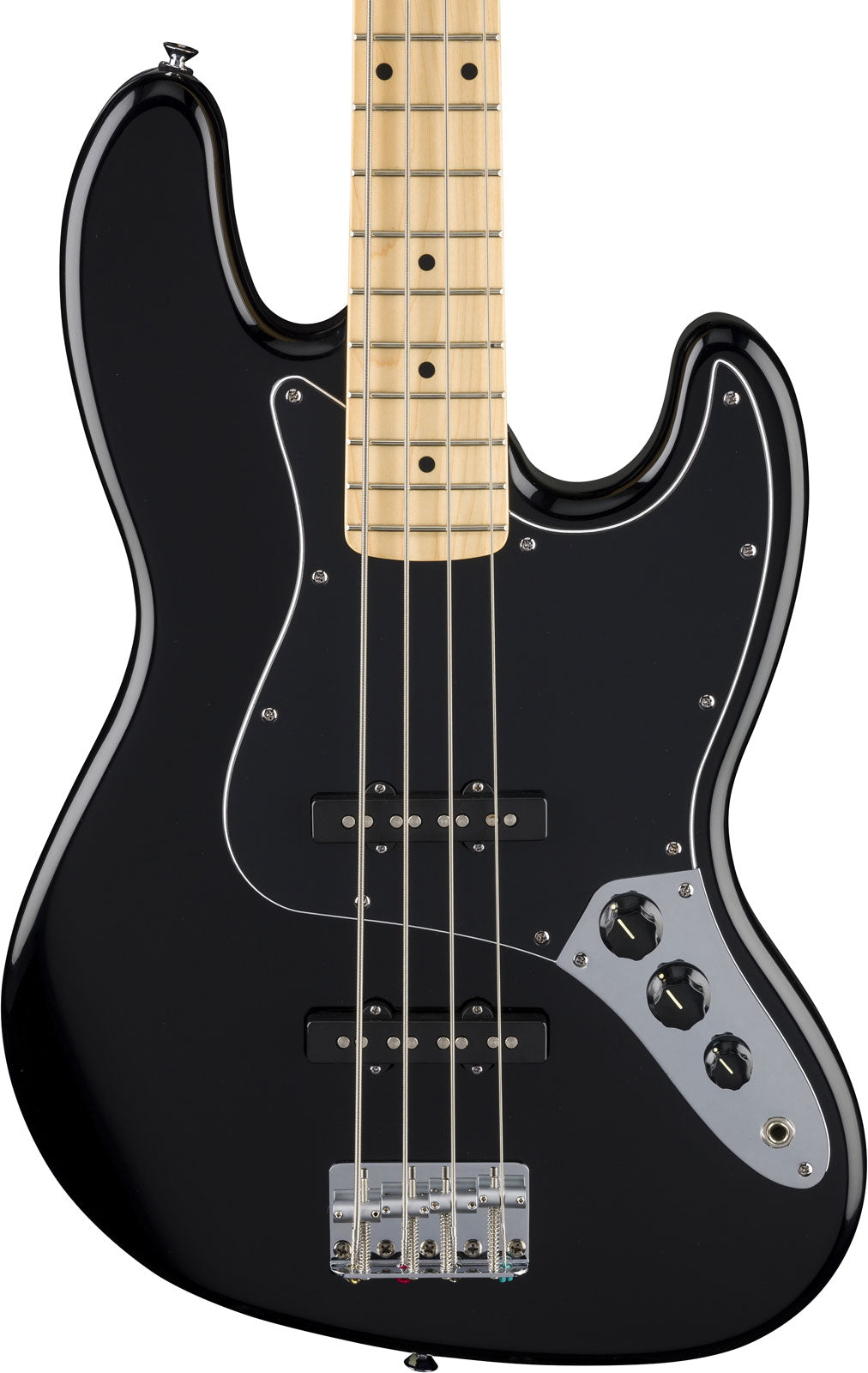 Standard Jazz Bass MN Black Pickguard Black