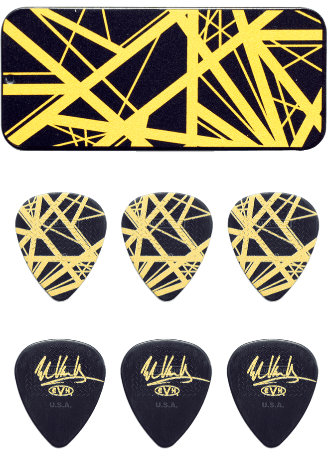 6 x 0,60mm EVH Black/Yellow Boîte
