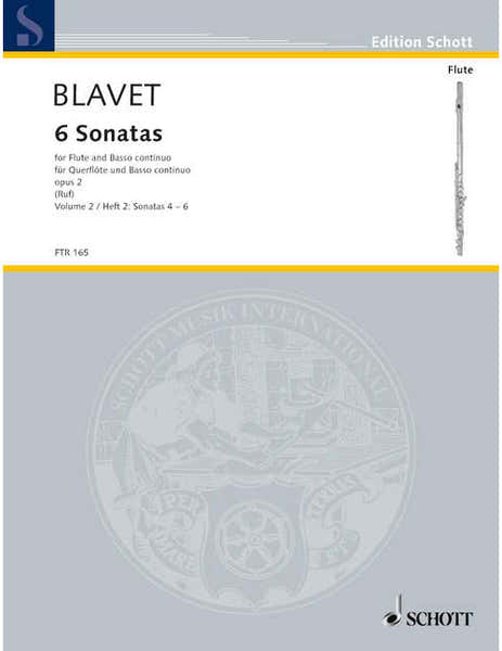 Blavet - Six Sonatas Op. 2/4-6 - Flute et Basso Continuo