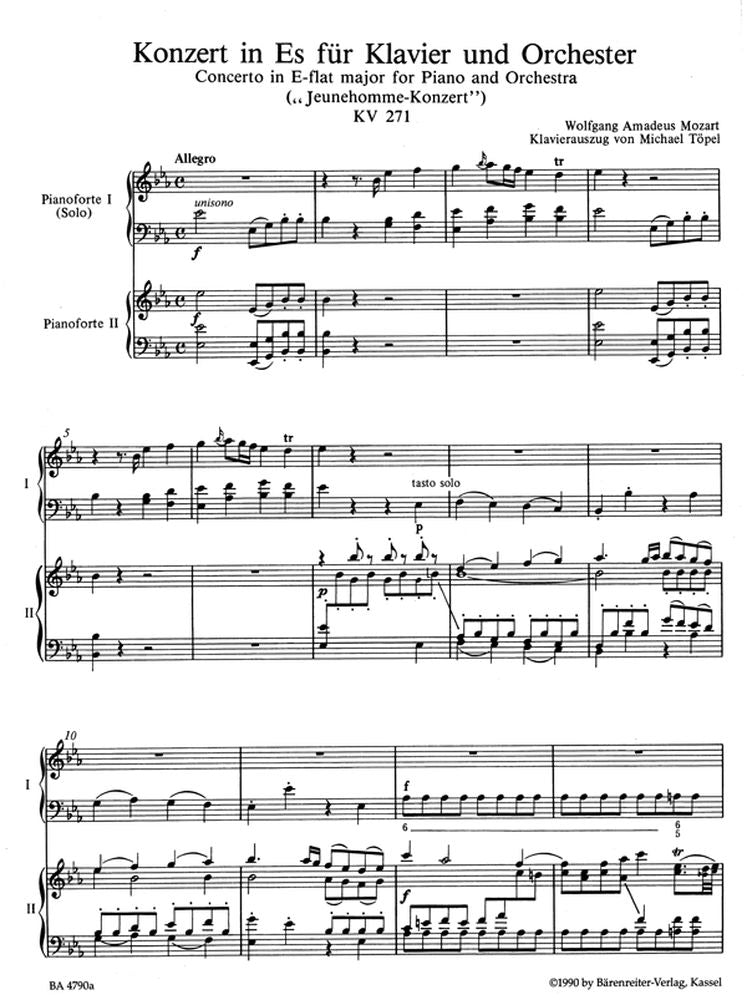 Mozart W.a. - Concerto En Mib Majeur N°9 KV 271 - 2 Pianos
