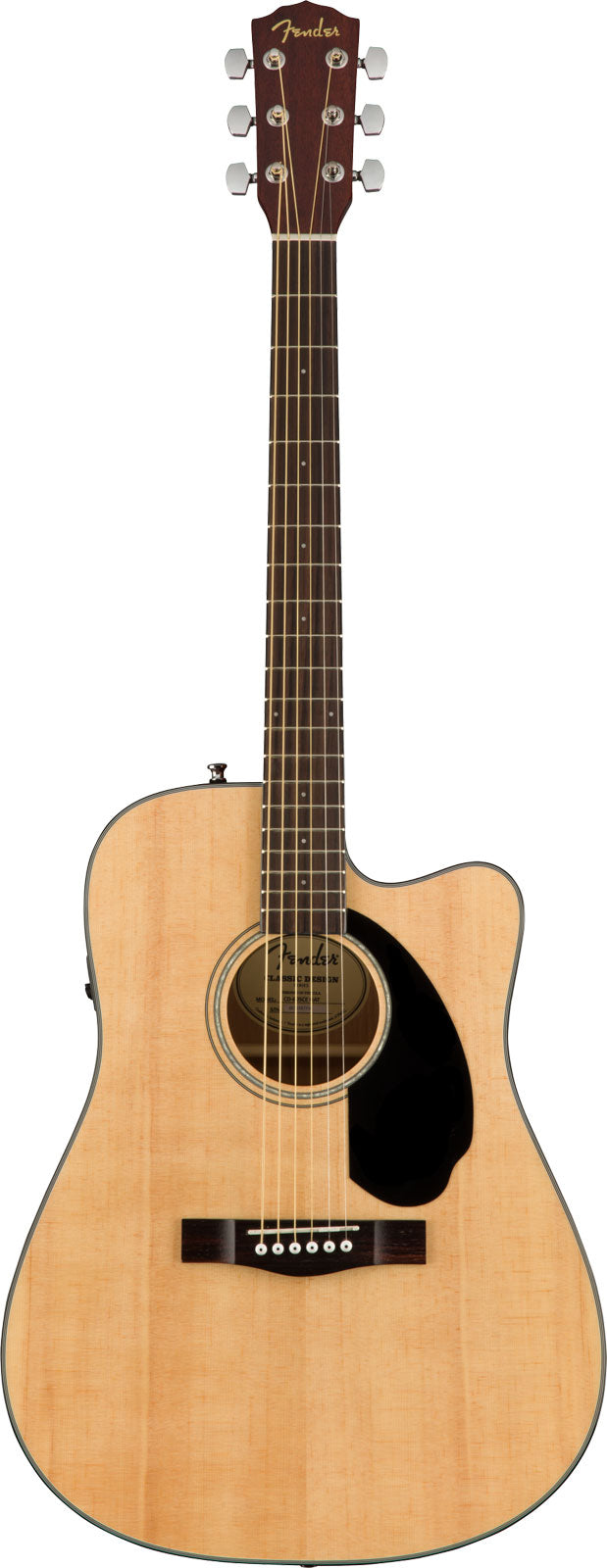 Fender Dreadnought Cd-60Sce Cutaway Classic Design WN Natural