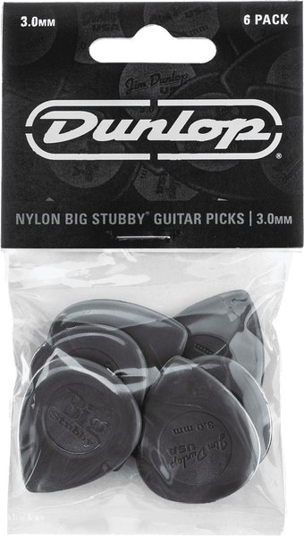 Dunlop 6 x 3,00mm Nylon Big Stubby