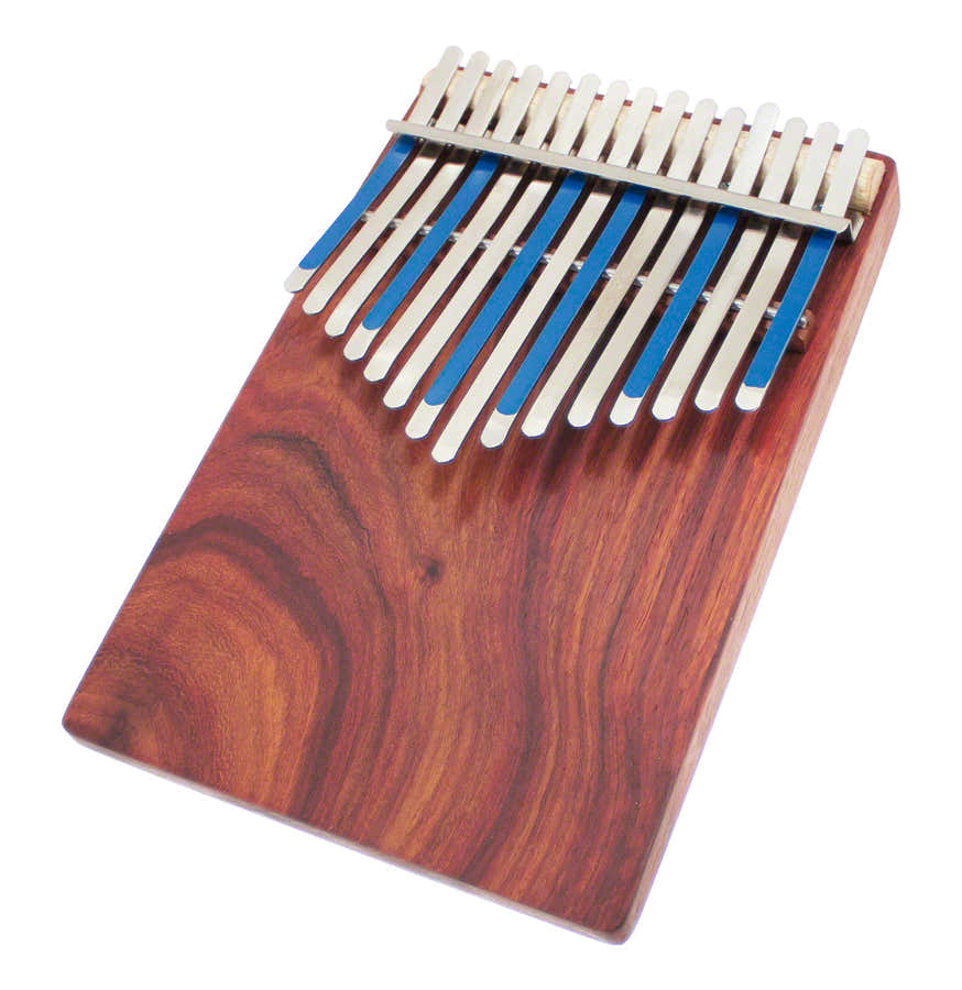 Kalimba Alto Celeste 15 Notes Sur Table + Pickup