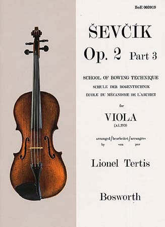 Sevcik - Op.2 Part.3 - Mecanisme De L'archet - Alto