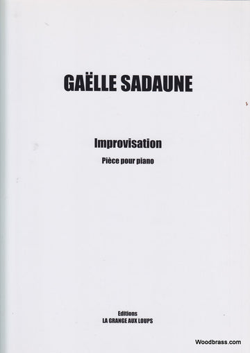 Sadaune Gaelle - Improvisation - Piece Pour Piano