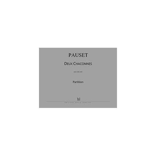 Pauset - Chaconnes (2) - Alto
