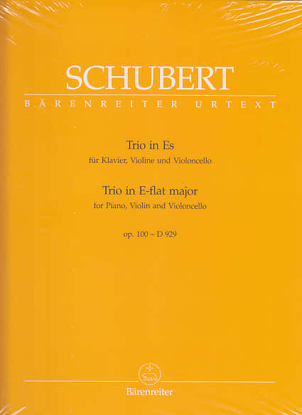 Schubert - Trio In E-Flat Major For Piano Violin And Violoncello E-Flat Major D 929 Op. 100
