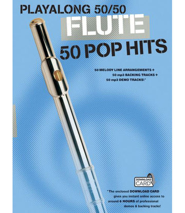 PLAYALONG 50/50 - FLUIT - 50 POPHITS - FLUIT
