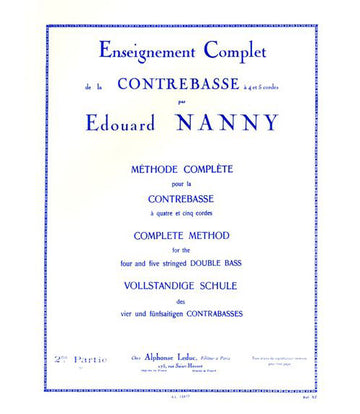 Nanny Edouard - Methode Complete Pour La Contrebasse A 4 et 5 Cordes Vol.2