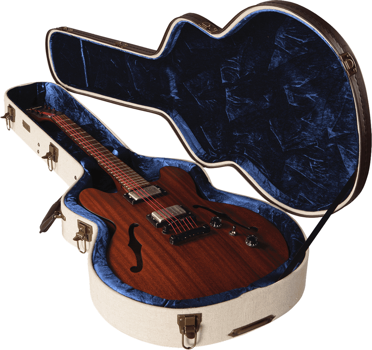 Semi-Hollow Deluxe Houten Koffer Beige - GW