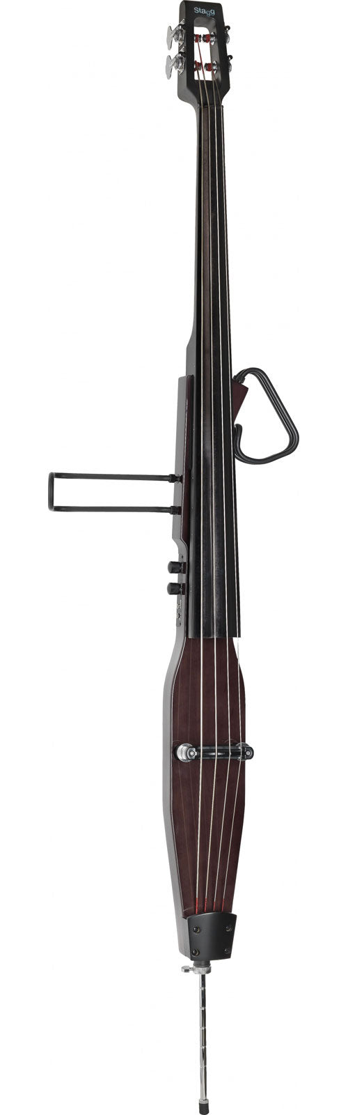 EDB-3/4 DBR Contrebasse Electrique Brun Fonce Livree Avec Housse