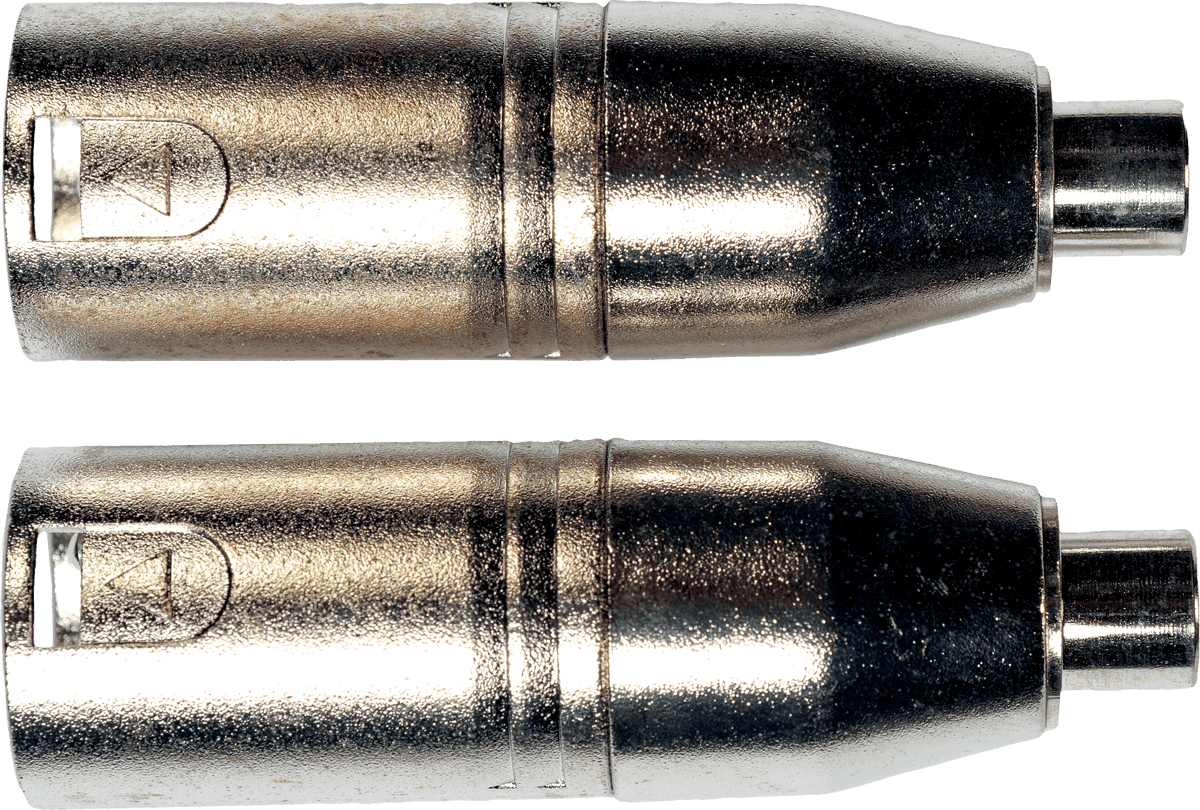 Adaptateur RCA Fem.em. XLR Male - Lot de 2