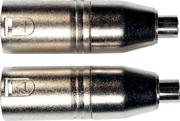 Adaptateur RCA Fem.em. XLR Male - Lot de 2