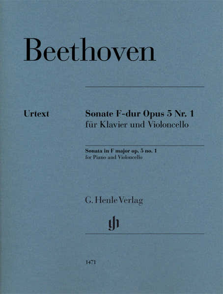 Beethoven L.V. - Sonata In F Major Op.5 N°1 - Violoncelle & Piano