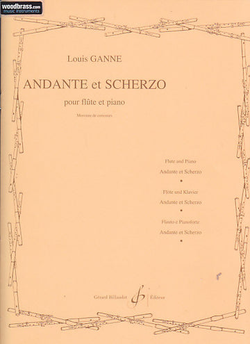 Ganne Louis - Ande Et Scherzo - Flute Piano