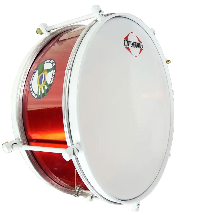 Caixa 14" x 15cm - 6 tirants - timbre - Light - Rouge - édition ALEGRIA