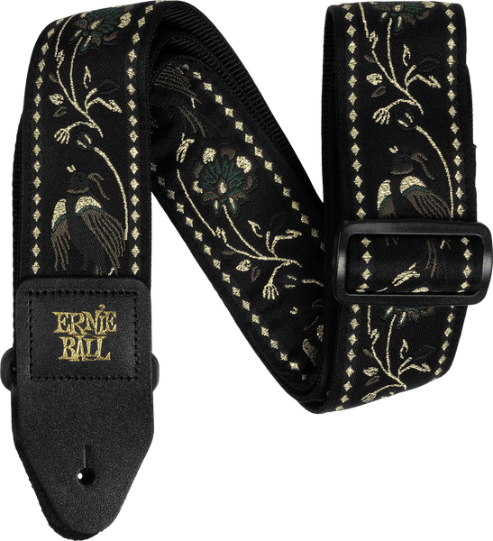 Ernie Ball Sangle Jacquard Black Pleasant Pheasant